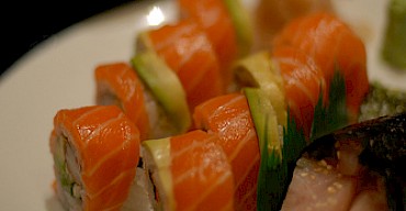 ROLLED SMOKED SALMON WITH CAVIAR