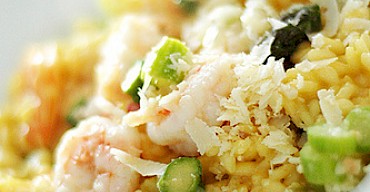RISOTTO SCAMPI AND GREEN ASPARAGUS